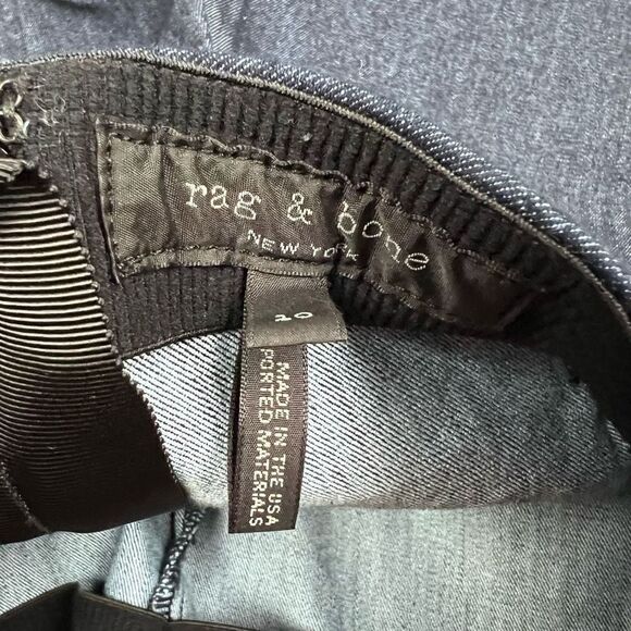 Rag & Bone New York Dark Wash Denim Pants | Size 10 | High Rise Stretch Jeans - Picture 6 of 8
